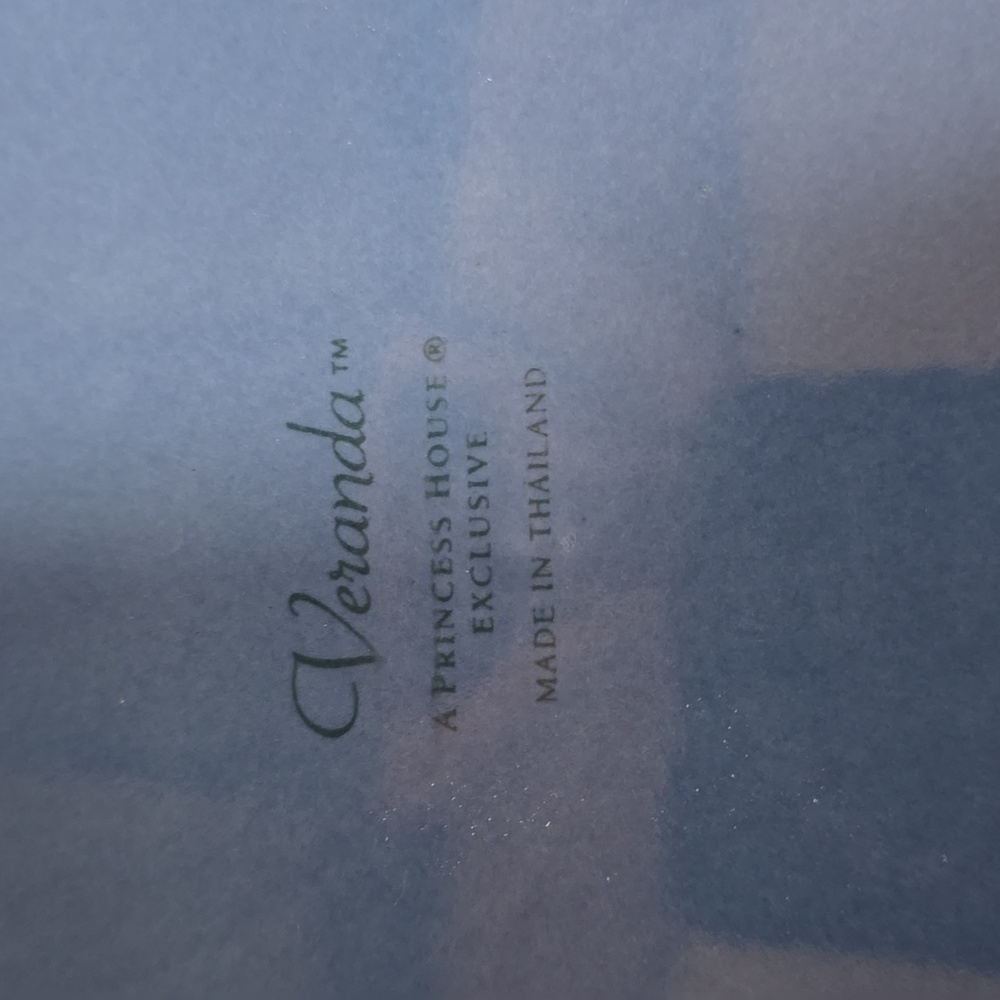 Rare. Princess House Veranda Blue Ceramic Dinner Plate - Picture 4 of 4